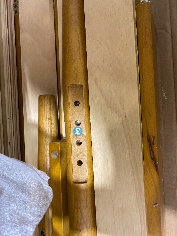 Photo 1 of NTC Lupin Wooden Bed Frame with Headboard and Natural Rattan, Solid Oak/Rubber Wood Foundation with Silent Slats, 1000 Lb Capacity, Effortless Assembly (Natural Cane - Rustic Oak, King)