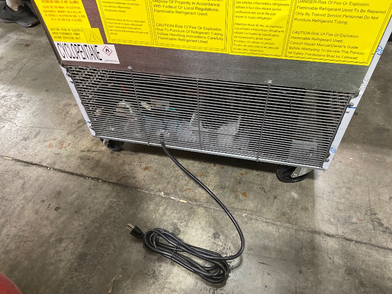 Photo 1 of Bluelinecool 29" W Commercial Refrigerator Sandwich Salad Prep Table, Stainless Steel 1-Door Sandwich Prep Table Refrigerator, Counter Fan Cooling Refrigerator with 8 Pans for Restaurant, Bar