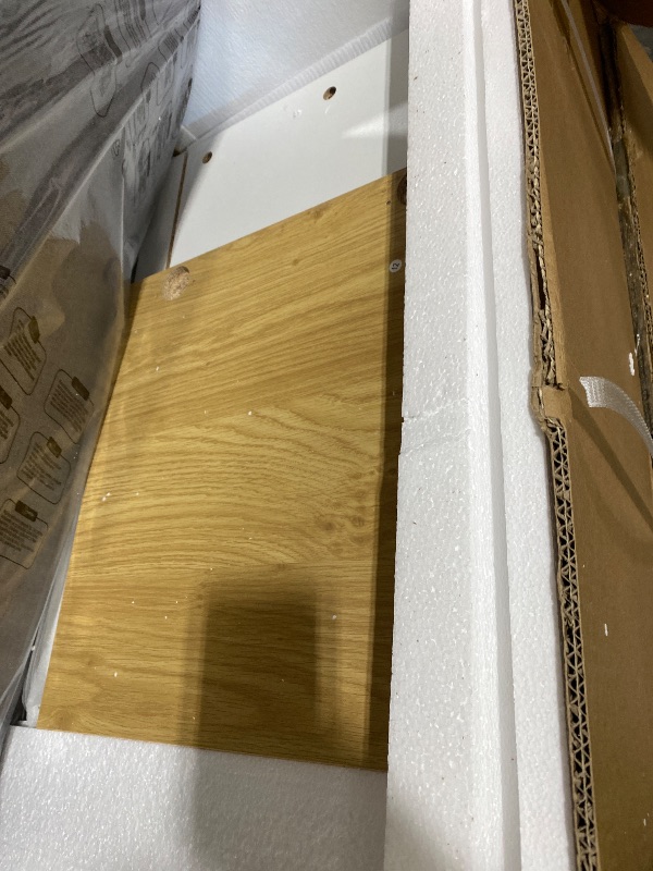 Photo 1 of Riverbay Furniture Backless Wood Corner Kitchen Breakfast Nook Bench, with Hidden Storage, in White (Bench Only)