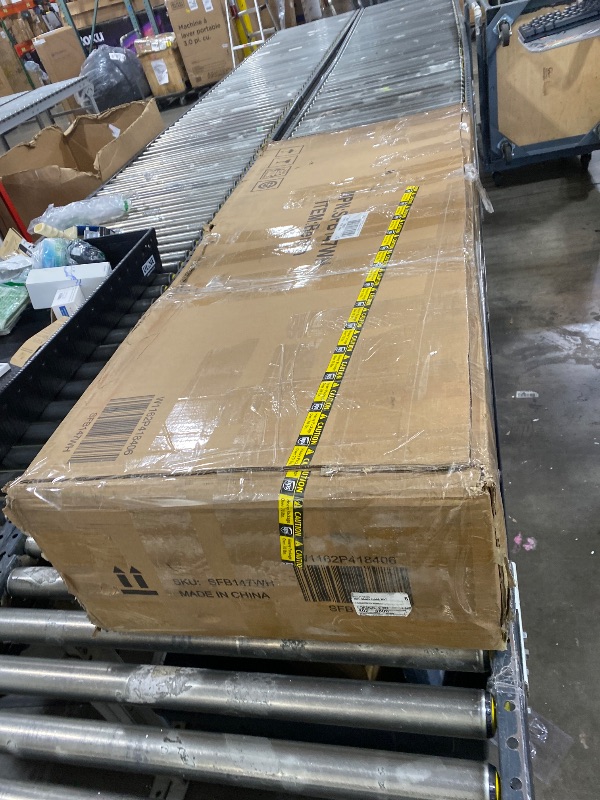 Photo 1 of Riverbay Furniture Backless Wood Corner Kitchen Breakfast Nook Bench, with Hidden Storage, in White (Bench Only)