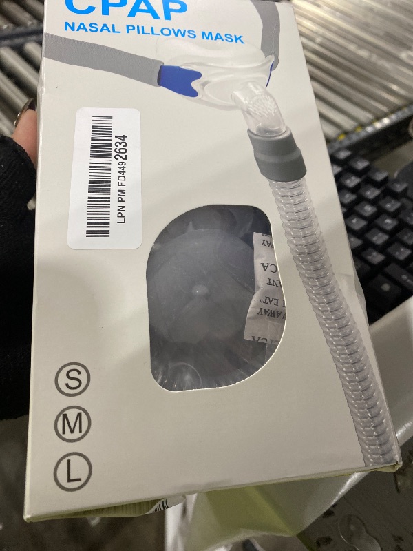 Photo 1 of CPAP Masks - Nasal Pillow Mask, CPAP Nose Mask with Headgear, Reusable Sleep Apnea Mask, Includes Small, Medium, Large Cushions