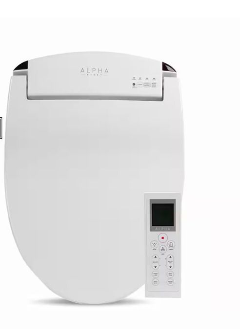 Photo 1 of Alpha JX-RV Electric Bidet Seat for Round Toilets in White
