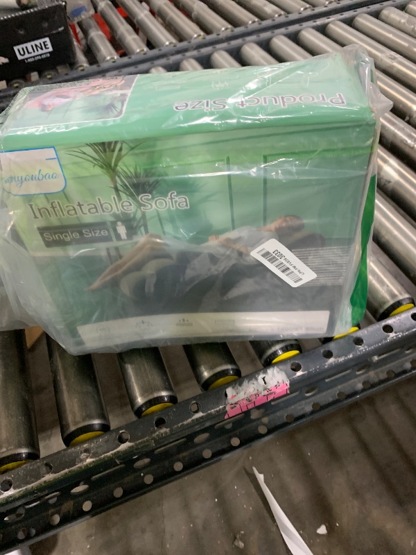 Photo 1 of KAERMU Inflatable Deck Chair with Air Pump, Foldable Lounge Chair for Bedroom and Living Room, Indoor Sofa Lounge with Handrails(Brown)