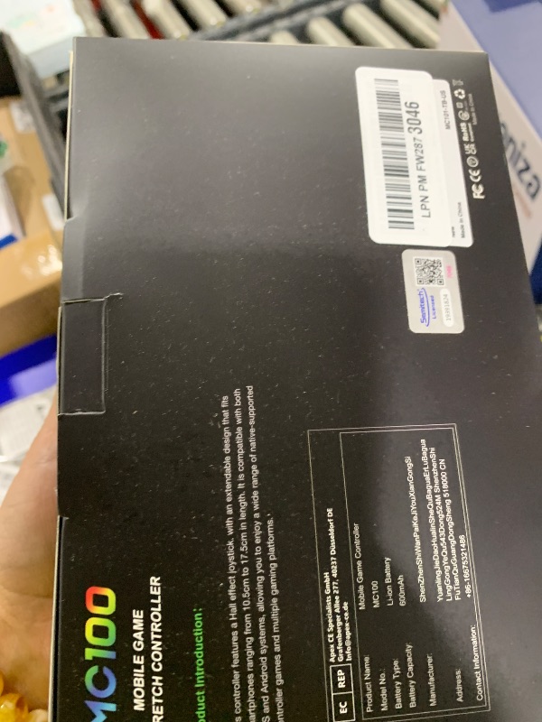 Photo 1 of ?Anti-Drift & Fast-Connect?Wireless Game Controller for iPhone/Android | Hall Joysticks Bluetooth Phone Controller, For Cloud Gaming, Genshin Impact, PUBG, Roblox, Call of Duty Mobile Gamers,White