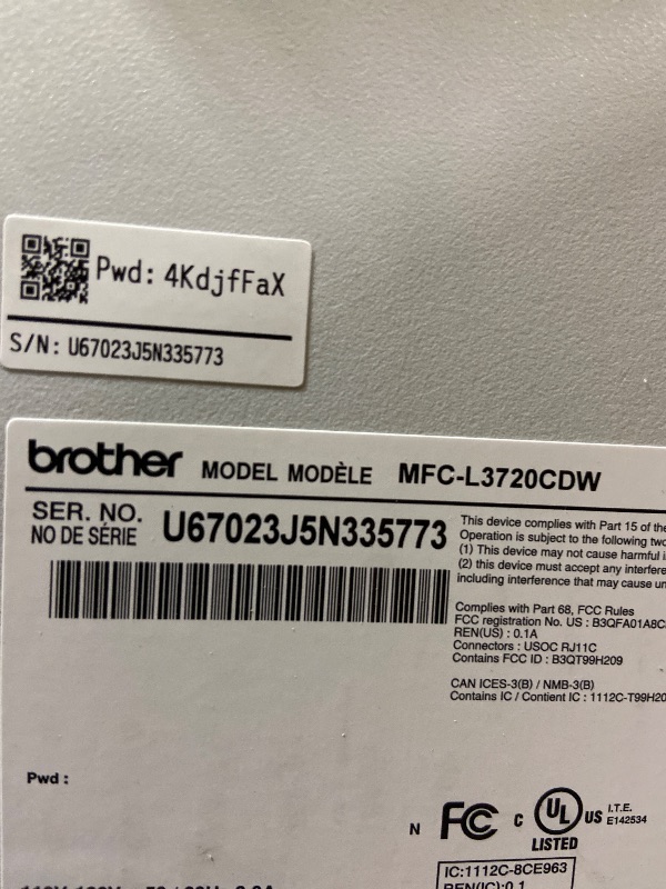 Photo 1 of Brother MFC-L3720CDW Wireless Color Laser Printer with Scanner, Copier and Fax | Auto Duplex and 250-Sheet Capacity | Includes Refresh Subscription Trial(1). Amazon Dash Replenishment Ready