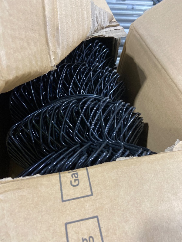 View 3 of ALEKO Galvanized Steel Chain Link Fence Fabric 6 x 50 Feet 9.5-AW Gauge, Black CLFB9.5G6X50