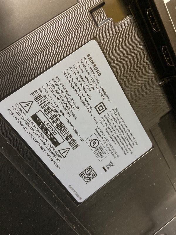 Photo 1 of Samsung 98-Inch Class Neo QLED 4K QN90F Series, Vision AI, Mini LED Smart TV (2025 Model, 98QN90F) Neo Quantum HDR+, Object Tracking Sound+ w/Dolby Atmos, Glare Free, Gaming Hub, Alexa Built-in