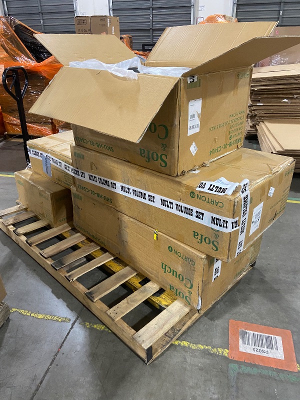 Photo 1 of (Incomplete set) HONBAY 3-Piece Polyester Convertible Sectional Sofa