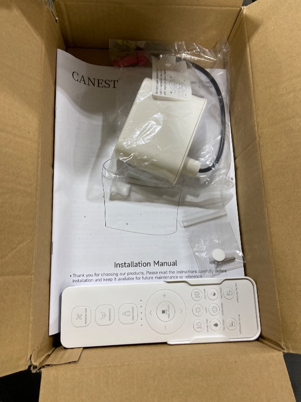 Photo 1 of CANEST Smart Toilet with Bidet Built in, 1000 Gram MaP Flush Score, Bidet Toilet 12" Rough-in, Dual-Flush 1.1/1.6GPF with 17" ADA Comfort Chair Height Seat, Auto Open Close, Heated Seat, Night Light