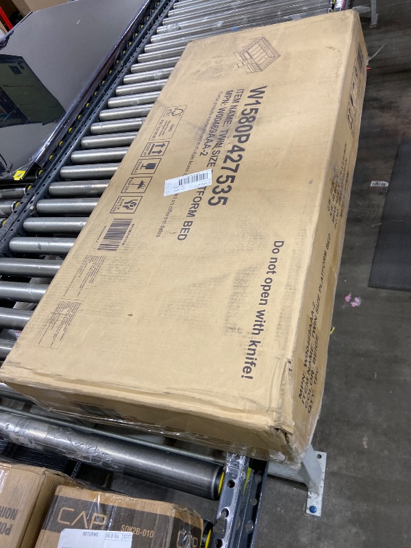 Photo 1 of Accessories to bed. Not bed frame. Parts for storage drawer and bookshelf.----------------------------------------------------Bellemave Twin Bed with Slats and Stairs, Twin Size Platform Bed Frame with Fence, Bookshelf and Storage Drawers