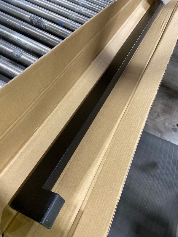 Photo 1 of Modern Aluminum Handrail Complete DIY Kit – Matte Black with Adjustable Wall Mount Brackets Included (6' Length)