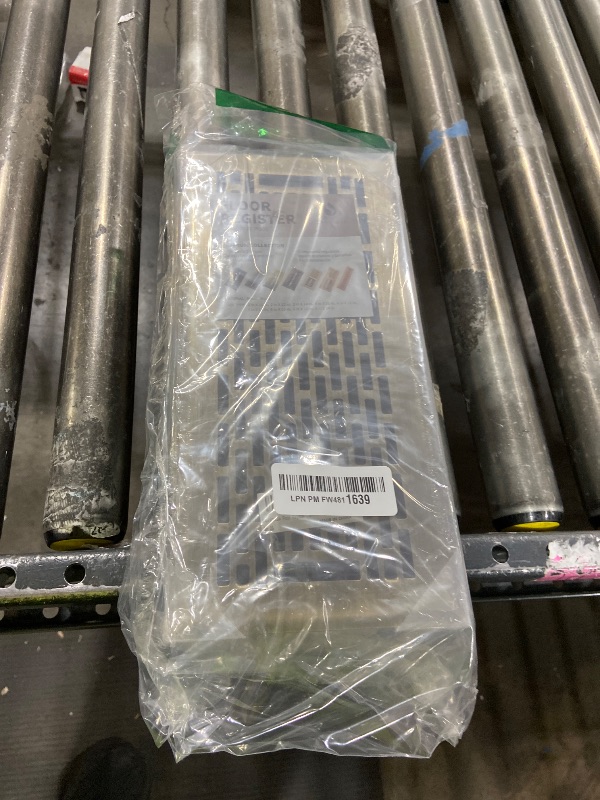 Photo 1 of SANYCASA 2 Pack Floor Register 4x10 Inches Heavy Duty Walkable Steel Floor Vents Ease Adjust Air Flow Direction Floor Registers - Boston Design - Antique Brass Air Floor Vent Covers for Room