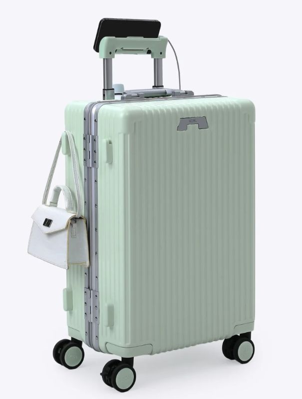 Photo 1 of Nobl Travel Carry On Expandable Luggage, Noble Aluminum Frame PC Hard Shell Suitcase, 22.5”x14.2”x9.8” Airline Approved, 360° Spinner Wheels, TSA Lock