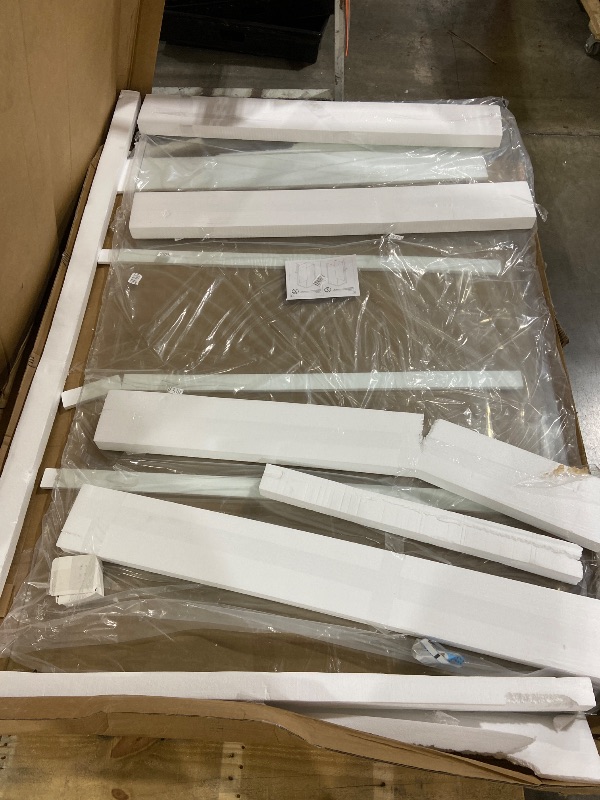 Photo 1 of Shower Glass Door Panel, 48" W x 74" H Framless Bathroom Fixed Glass Shower Door Panel Durable and Stable 5/16"(8mm) Clear Tempered Door with Fixed Clamps Bathroom Shower Screen (Brushed Gold)