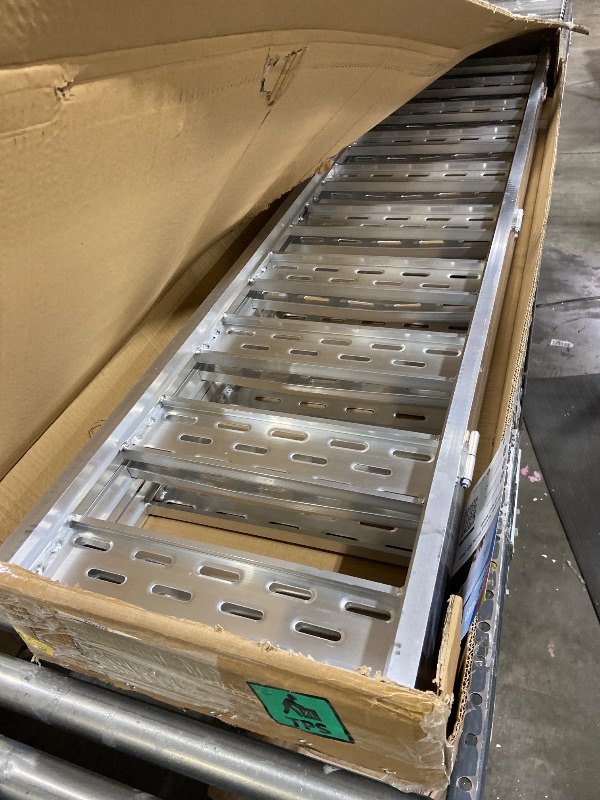 Photo 1 of Garvee 76" Aluminum ATV Ramps for Pickup Trucks, 1500 LBS Capacity, Tri-Fold Motorcycle Powersports Loading Ramps