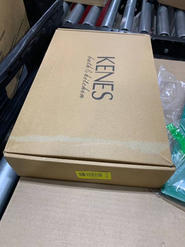 Photo 1 of KENES Widespread Bathroom Faucet with Sprayer, Brushed Nickel Bathroom Sink Faucet with Pull Down Sprayer, 8 Inch 3 Hole Pull Out Bathroom Faucet with Pop Up Drain & Supply Lines LJ-9058A