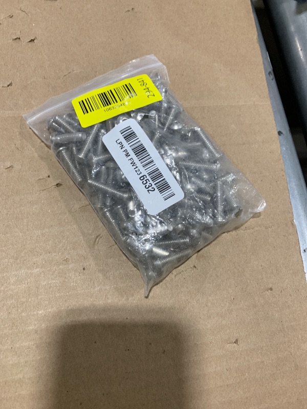 Photo 1 of 1/4-20 x 1 Button Head Socket Cap Bolts Screws, 304 Stainless Steel 18-8, Allen Hex Drive, Bright Finish, Fully Machine Thread, Pack of 100
