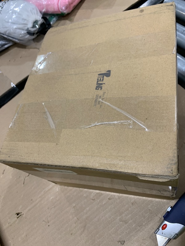 Photo 1 of Teling 2 Pcs Tall Acrylic Donation Box with Lock and Sign Plate 6.7 x 5 x 8 Inches Safe Suggestion Box and 200 Pcs Raffle Tickets Cards for Voting, Charity, Collection Supplies(Clear)