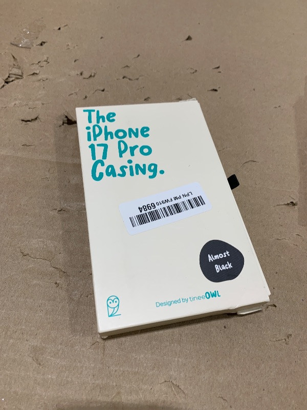 Photo 1 of TineeOwl for iPhone 17 Pro Magnetic Case, Camera Control Button, Compatible with MagSafe, TPU, Minimalist, Slim/Thin, Grippy - Dune Series (Almost Black, iPhone 17 Pro)