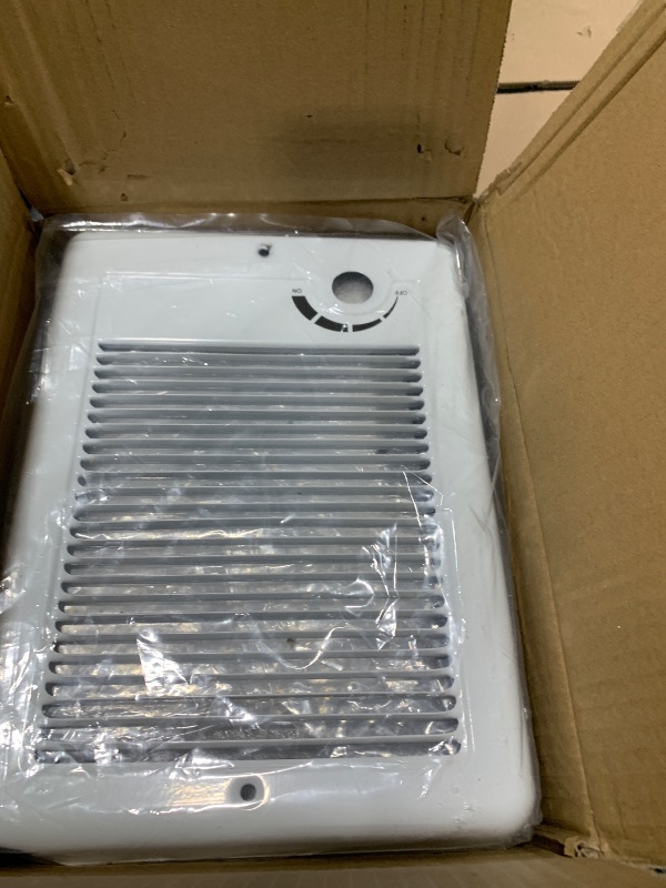 Photo 1 of Gopper New Upgrade CSC151TW Electric Wall Heater - Fast & Efficient Heating with Built-in Thermostat, 1500W/120V, 5120 BTU, Complete Unit, White (120, Volts) (White)