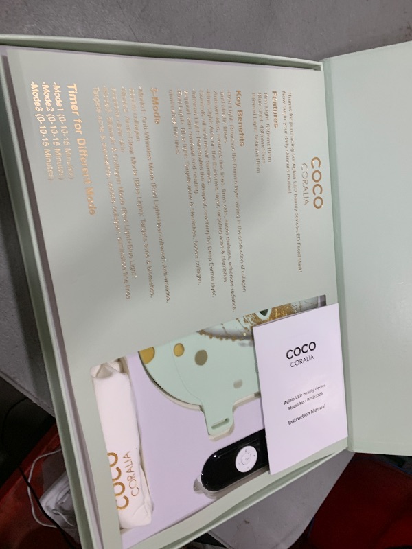 Photo 1 of Red Light Therapy for Face, Red, Blue and Near-Infrared Light Therapy Mask for Face, Anti-Wrinkles & Facial Skincare, Portable & Rechargeable, LED Face Mask Light Therapy for Fine Lines and Blemishes.