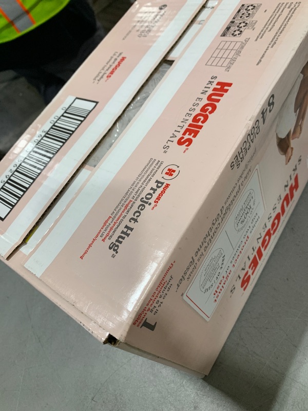 Photo 1 of Huggies Size 1 Diapers, Skin Essentials Baby Diapers, Size 1 (8-14 lbs), 84 Count, Packaging May Vary