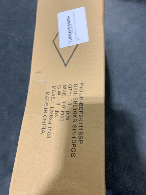 Photo 1 of 10" Slatwall Shelf Bracket with Lip?10 Pcs Heavy Duty Slat Wall Brackets Set?Floating Metal Slatwall Accessories for Shelving Display