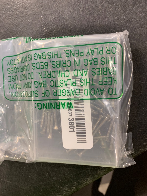 Photo 1 of #6 x 1 (100 Pack) Flat Head Phillips Drive Screws Sheet Metal Self-Tapping Screws, 304 Stainless Steel Screw