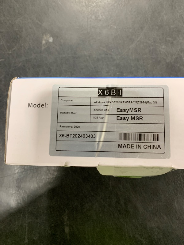 Photo 1 of X6 Bluetooth Card Reader Writer USB 3 Tracks Swipe Encoder