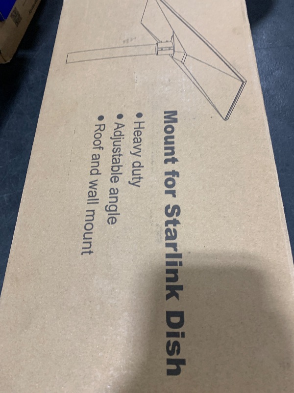 Photo 1 of Gen 3 Mount for Starlink, Heave Duty Adjustable 2-Way Roof Mounting Kit Compatible with V3 Starlink Standard Dish, Include Gen 3 Pipe Adapter