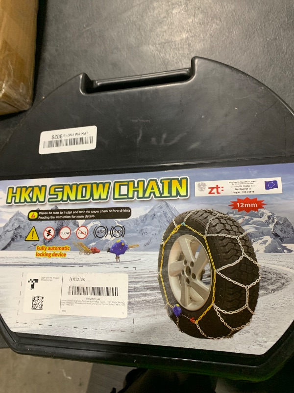 Photo 1 of Auto Tightening Snow Chains Tire Chains For Cars Suv Pickup Trucks - Auto Tightening 1 Min Quick Fit AND Easy Installation, Reusable Universal Emergency Traction Snow Chains - Set of 2?HKN130?