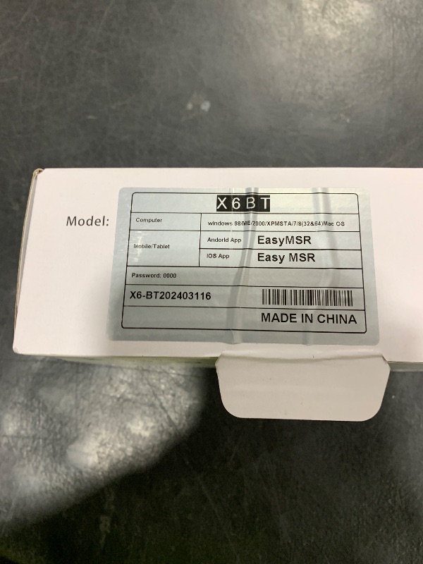 Photo 1 of X6 Bluetooth Card Reader Writer USB 3 Tracks Swipe Encoder