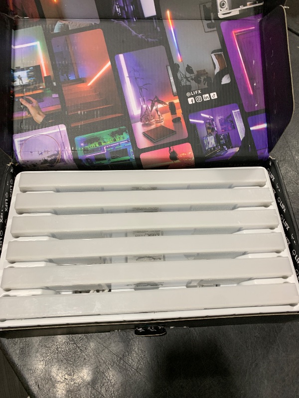 Photo 1 of LIFX Beam Smart Light Bar 6 Piece Kit (L3BEAMKITUS), Multicolor, 6 Count, 33 Watts