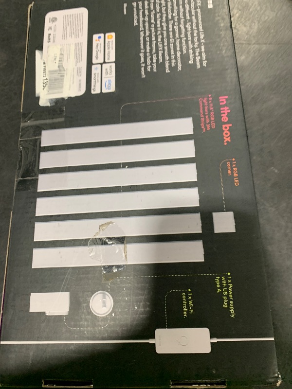 Photo 1 of LIFX Beam Smart Light Bar 6 Piece Kit (L3BEAMKITUS), Multicolor, 6 Count, 33 Watts