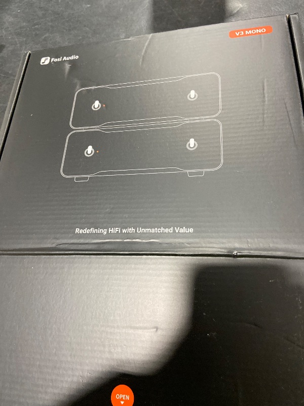 Photo 1 of Fosi Audio Two V3 Mono Power Amplifier 240W Class D AMP with TPA3255 Chip, RCA/XLR Balanced Inputs, 48V/10A Power, for Home Audio Speakers & Home Theater