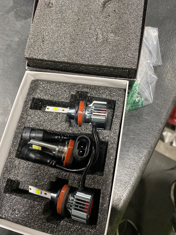 Photo 1 of Compatible For Toyota Camry 2007 2008 2009 2010 2011 2012 2013 2014 High Beam+Low Beam+Fog Light Bulbs Combo Pack, 6500K White, 400% Brightness with Cooling Fan, Plug and Play, Waterproof, Pack of 6