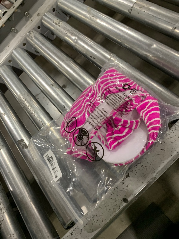 Photo 1 of ChiaoLezhee High Waisted Bikini Set, Textured Striped, Sexy Cheeky High Cut, Two Piece Bandeau Strapless Swimsuit for Women, Bathing Suit, Neon Pink Wavy Stripe,Small