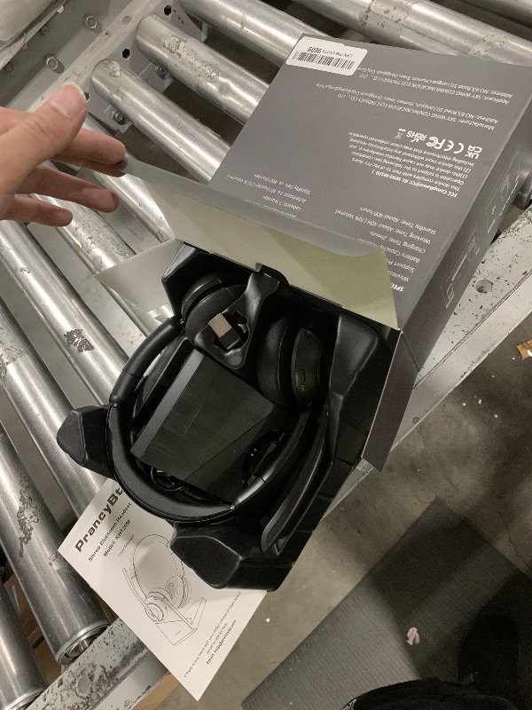 Photo 1 of (2025 Upgraded) Wireless Headset with Mic for Work, Bluetooth Headset with Noise Canceling Microphone with Dongle, Charging Base & Mic Mute, Wireless Headphones for Work from Home/PC/Computer