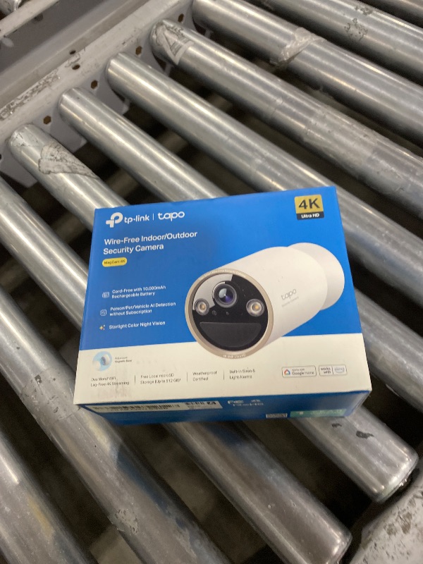 Photo 1 of Tapo MagCam 4K Outdoor Wireless Security Camera - Up to 200-Day Battery, Magnetic Mount, Person/Vehicle Detection, Subscription-Free Local Storage or Optional Cloud, Compatible with Alexa, C460