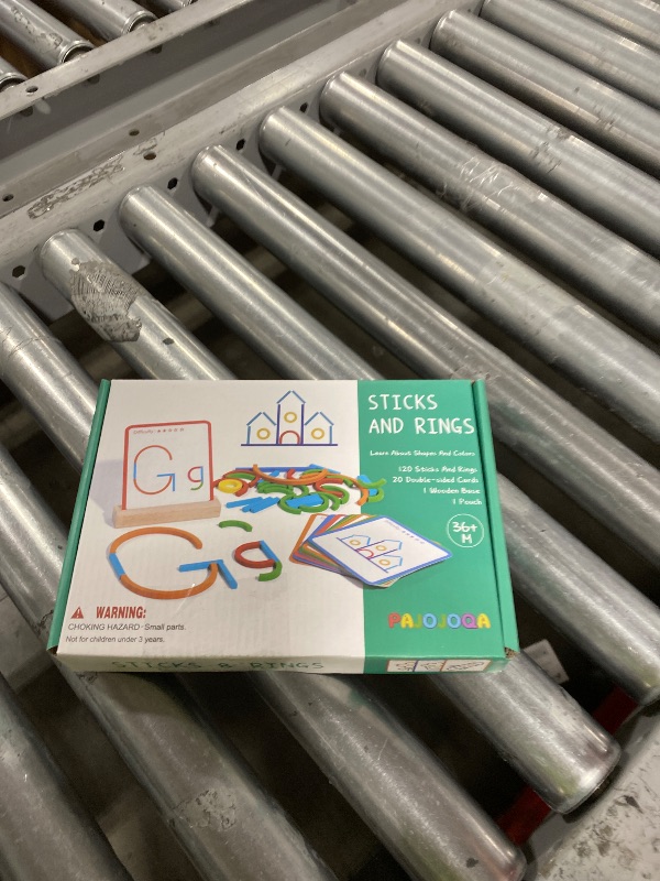 Photo 1 of 142pcs Wooden Pattern Blocks Montessori Smart Sticks Wooden Tangram Puzzle STEM Toy Activities Preschool Brain Teaser Montessori Toys Gift for 3 4 5 Years Old Kids Boys Girls