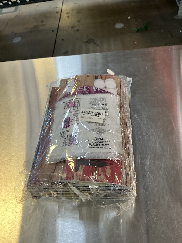 Photo 1 of 10 PCS Halloween Haunted Window Boards Decorations, Halloween Warning Signs with Spider Webs and 2 Fake Spiders, Waterproof Scary Beware Sign for Halloween Outdoor Party Door House Decoration