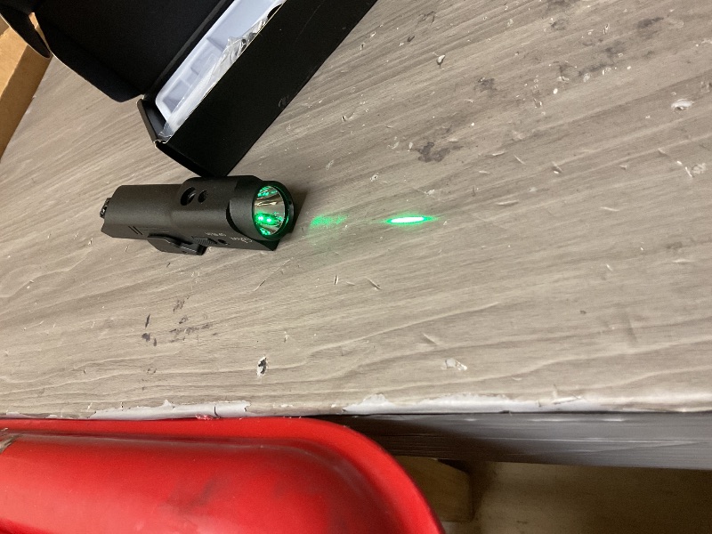 Photo 1 of 2500 Lumen Aluminum Alloy Rifle Laser Light Combo, 2.5 Hours Long Runtime AR15 Weapon Light and Green Laser, Picatinny Rail MLOK Mounted LED Tactical Flashlight, Low Profile Flashlight AR Rifle R15