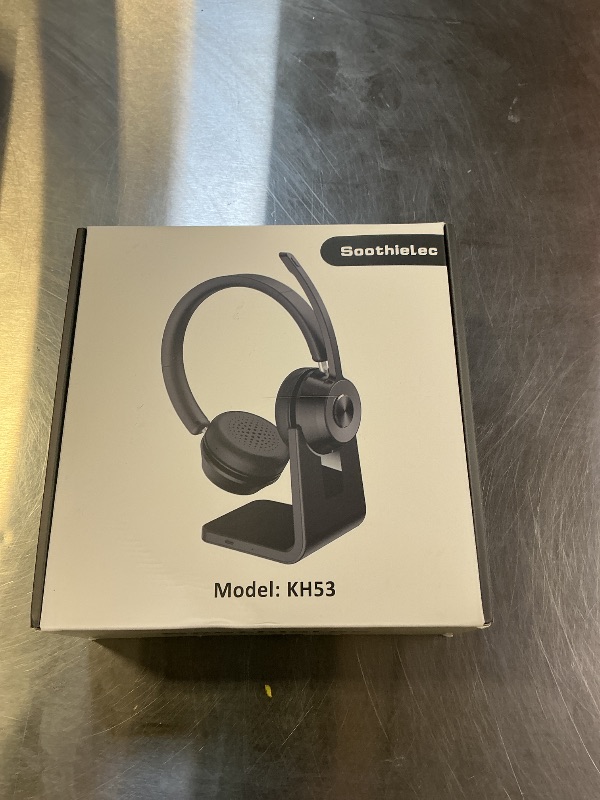 Photo 1 of (Upgraded Version) Wireless Headset, Bluetooth Headset with Noise Cancelling Microphone, Best Headphones with Mic Mute & USB Dongle for PC/Computer/Laptop/Cell Phones/Remote Work/Call Center