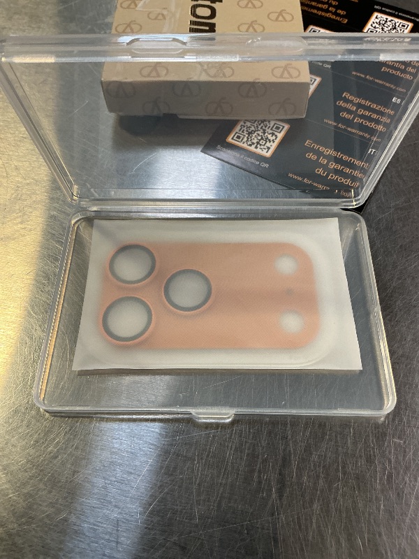 Photo 1 of Uyiton Compatible with iPhone 17 Pro Max Camera Lens Protector - [Not Easy to Break][Strong Adsorption][Case-Friendly] Metal Tempered Glass Rear Camera Screen Cover - Cosmic Orange