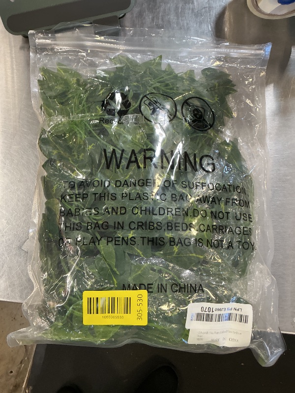 Photo 1 of 12 Pack 86Ft Fake Plants Artificial Vines for Room Decor, Faux ivy Greenery Garland for Home teen girls bedroom living Aesthetic Farmhouse Dorm Wall Decoration, Wedding Easter Christmas Party Gift