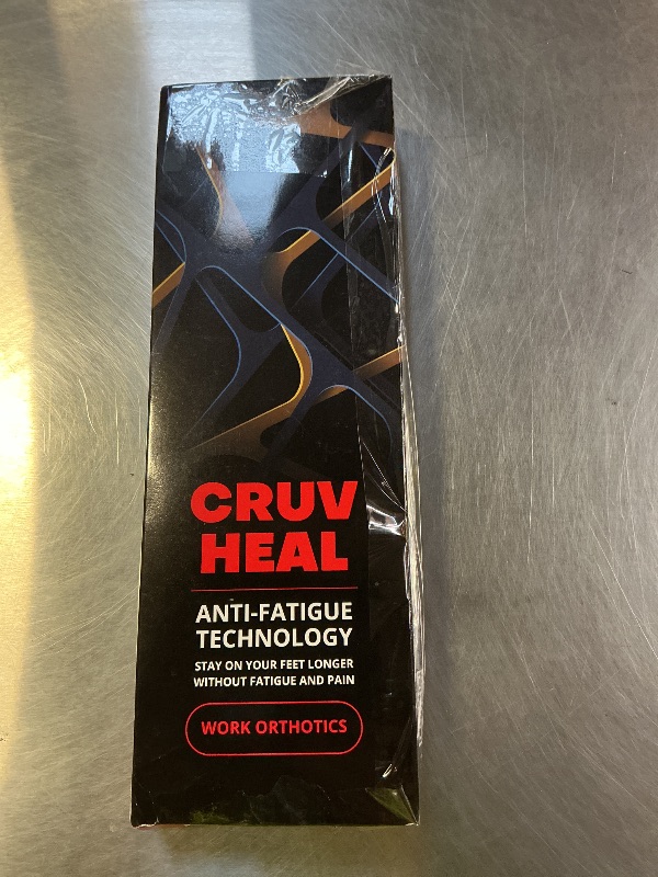 Photo 1 of (New) Work Orthotic Insoles - Anti Fatigue Medium Arch Support Shoe Insert Men Women - for Plantar Fasciitis Flat Feet Leg - Relieve Foot Pain - Work Boot Insoles Standing All Day (L, Blue Lines)