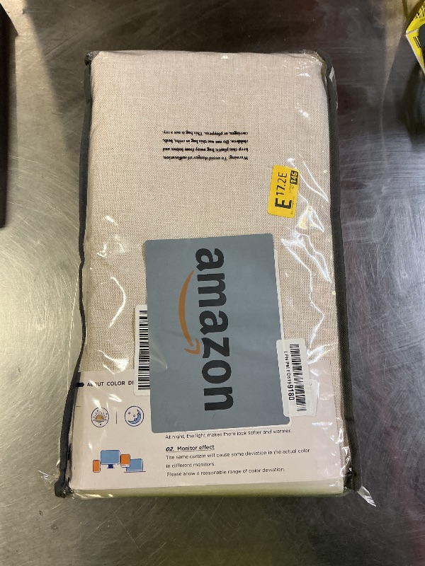 Photo 1 of 100% Blackout Shield Linen Blackout Curtains for Bedroom 108 Inches Long, Back Tab/Rod Pocket Living Room Drapes, Thermal Insulated Blackout Curtains 2 Panels Set, 50" W x 108" L,Cream