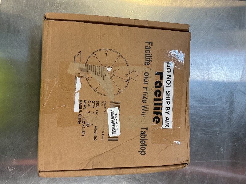 Photo 1 of 12 Inch Spinning Wheel for Prizes - Prize Wheel, 10 Slots Color Spinner with Stand, Table Prize Wheel Spinner for Trade Shows, Carnivals, and Home Game (12 inch)