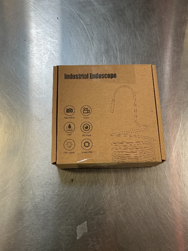 Photo 1 of [Dual-Lens] Endoscope Camera with Light, 1920P HD Borescope with 8+1 Adjustable LED Lights, IP67 Waterproof 16.5FT Semi-Rigid Snake Cord Inspection Camera for iPhone, iPad and Android Phone (Type C)