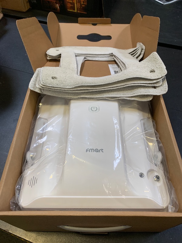 Photo 1 of FMART W7 Window Cleaning Robot, Double-Sided Ultrasonic Sprayer, 4000Pa Strong Suction, Steady-Climbing Window Cleaner Robot, AI Path Planning, App & Remote Control for Indoor & Outdoor Windows